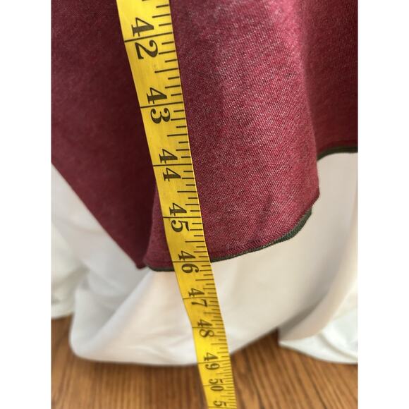 Vermont Country Store Reversible Peasant Dress Womens Size Medium Red Green - Picture 7 of 8